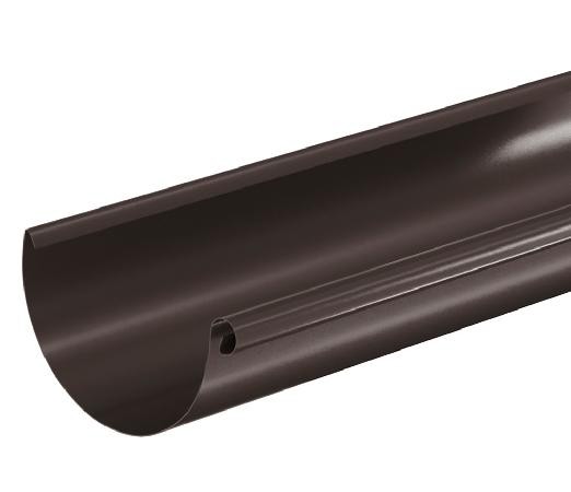 Водосток Aquasistem, система 150/100 - Водосточный желоб 3.00м RR 32 Тёмно Коричневый купить в Усть-Куте
