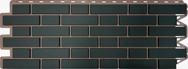Фасадная панель Альта-Профиль, Кирпич Клинкерный, Графит купить в Усть-Куте