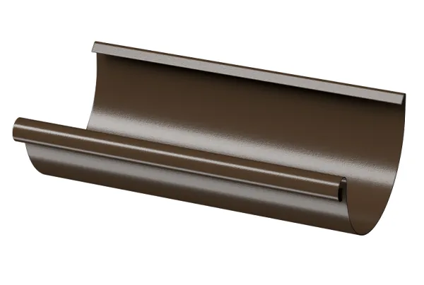 Желоб полукруглый D125 3 м Döcke STAL PREMIUM Каштан, (RAL 8017) купить в Усть-Куте