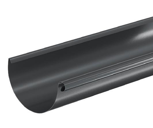 Водосток Aquasistem, система 125x90 - Водосточный желоб 3.00м RAL 7024 Тёмно-серый купить в Усть-Куте