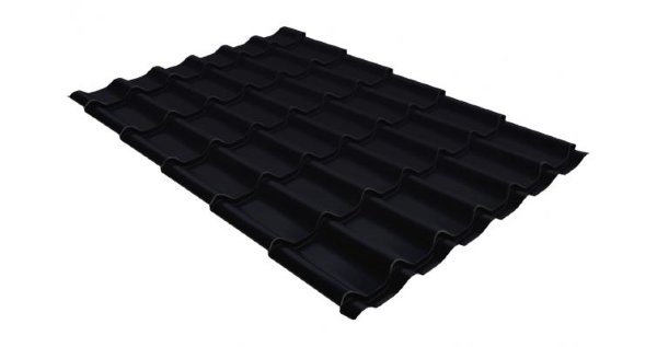 Металлочерепица классик GL 0,5 Velur20 RAL 9005 черный купить в Усть-Куте