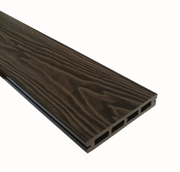 Террасная доска из ДПК Terrapol Смарт 3D Пустотелая с пазом Венге Соренто купить в Усть-Куте