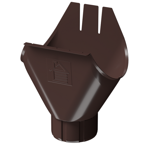 Воронка желоба D125 Döcke STAL PREMIUM Шоколад, (RAL 8019) купить в Усть-Куте