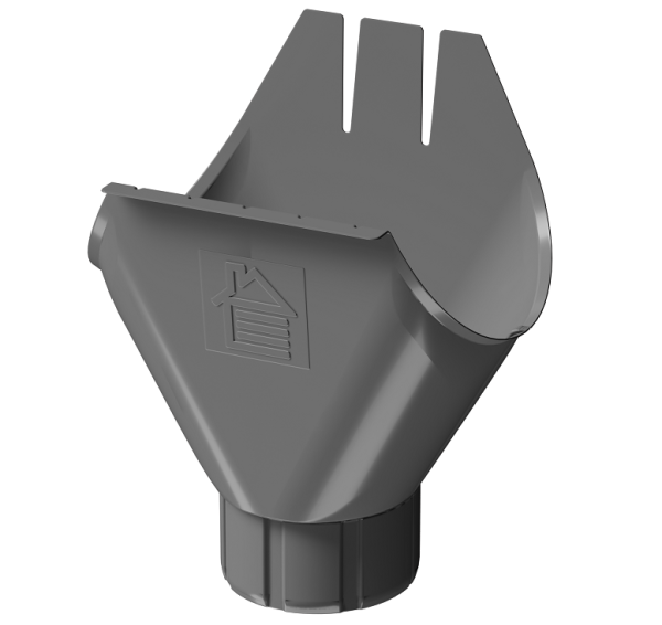 Воронка желоба D125 Döcke STAL PREMIUM Графит, (RAL 7024) купить в Усть-Куте