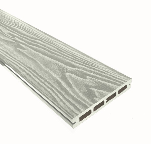 Террасная доска из ДПК Terrapol Смарт 3D Пустотелая с пазом Дуб беленый купить в Усть-Куте