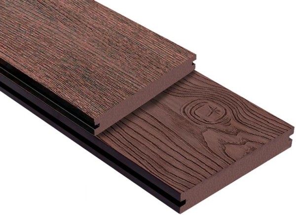 Террасная доска ДПК Outdoor 3D полнотелая STORM/OCEAN BROWN коричневая микс купить в Усть-Куте