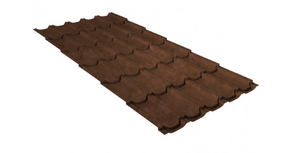 Металлочерепица квинта плюс GL 0,5 Safari Twincolor Brown купить в Усть-Куте