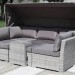 Диван-Трансформер AFINA плетеный из иск. ротанга AFM-320G Grey купить в Усть-Куте