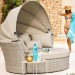 Диван-Трансформер AFINA плетеный из иск. ротанга AFM-325 Beige купить в Усть-Куте