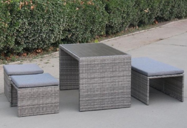 Диван-Трансформер AFINA плетеный из иск. ротанга S330G-W78 Grey купить в Усть-Куте