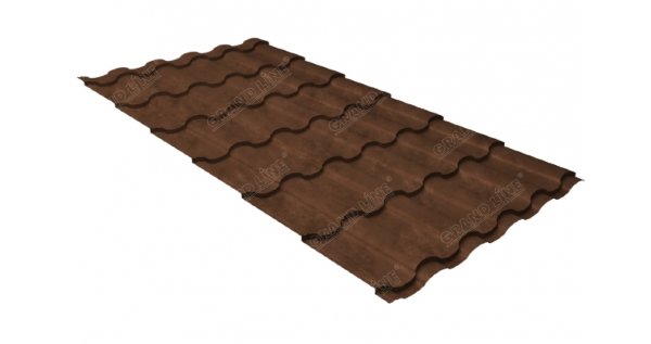 Металлочерепица кредо GL 0,5 Safari Twincolor Brown купить в Усть-Куте