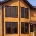 Фиброцементный сайдинг Latonit Красное дерево (RAL 8001/8008) купить в Усть-Куте