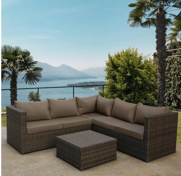 Комплект мебели AFINA плетеной из иск. ротанга YR825A Brown/Beige купить в Усть-Куте