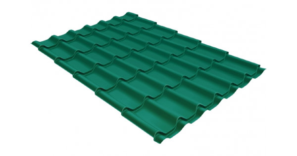 Металлочерепица классик 0,5 Satin RAL 5021 купить в Усть-Куте