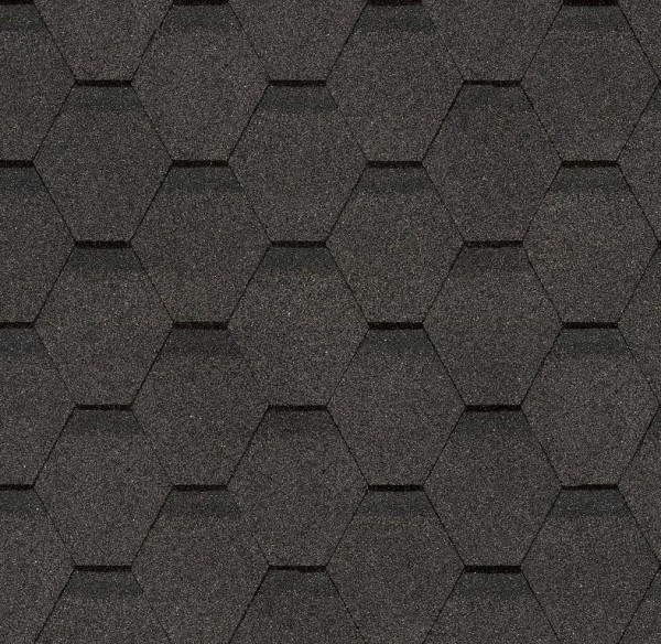 Гибкая черепица Docke, коллекция Шестигранник Серый купить в Усть-Куте