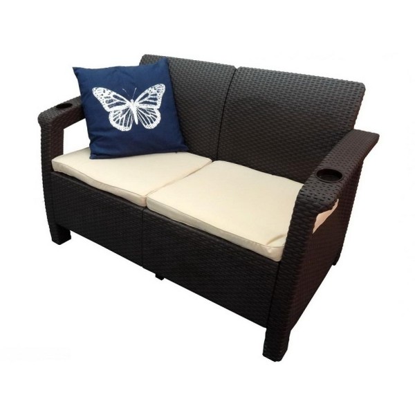 Двухместный диван Yalta Sofa Seаt венге купить в Усть-Куте