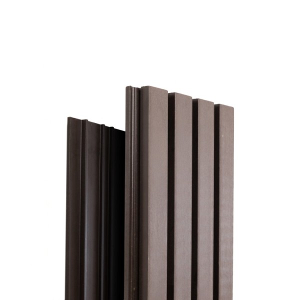 Фасадная доска Ecodecking Техно реечная 200х26х3000 Венге купить в Усть-Куте