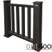 Ограждение из ДПК Outdoor Классик 3D STORM чёрный купить в Усть-Куте