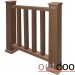 Ограждение из ДПК Outdoor Классик 3D STORM коричневый микс купить в Усть-Куте
