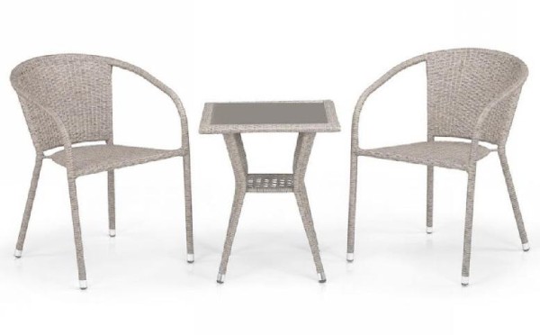 Комплект плетеной мебели AFINA из иск. ротанга T25C/Y137C-W85 Latte 2Pcs купить в Усть-Куте