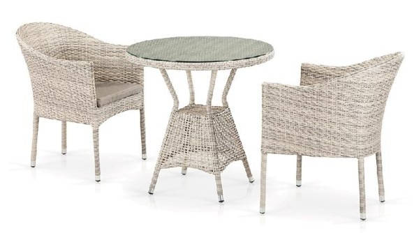 Комплект плетеной мебели AFINA из иск. ротанга T705ANT/Y350-W85 Latte 2Pcs купить в Усть-Куте