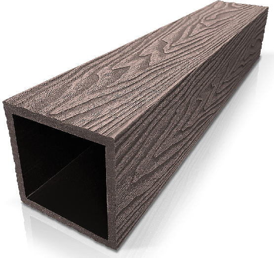 Столб ДПК 3D GardenParkett фактура дерева Венге купить в Усть-Куте