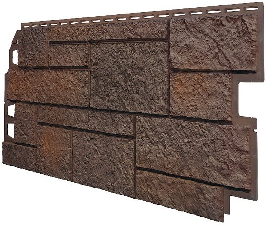 Фасадная панель VOX Sandstone (Сандстоун) темно коричневый купить в Усть-Куте
