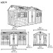 Сарай пластиковый LifeTime 15x8 DD купить в Усть-Куте