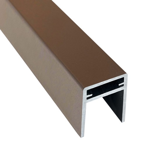 П-профиль Алюминиевый EasyDecking 35x25 Венге купить в Усть-Куте