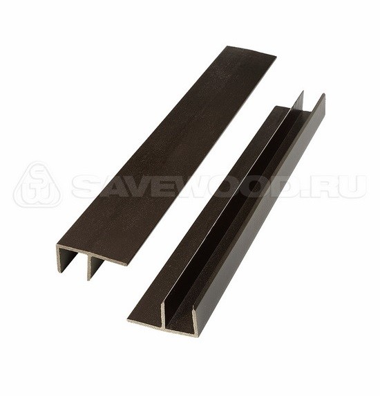 F-профиль ДПК Savewood – Тёмно-коричневый купить в Усть-Куте