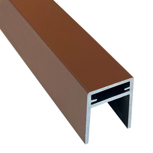 П-профиль Алюминиевый EasyDecking 35x25 Коричневый купить в Усть-Куте