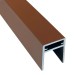 П-профиль Алюминиевый EasyDecking 35x25 Коричневый купить в Усть-Куте