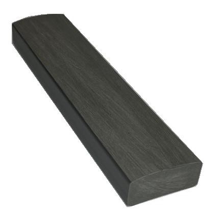 Лавочный брус Ecodecking Некст полнотелый брашированный 70х35 графит купить в Усть-Куте