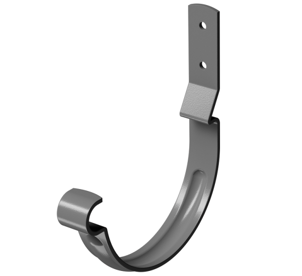Карнизный крюк короткий (гнутый) D125 Döcke STAL PREMIUM Графит, (RAL 7024) купить в Усть-Куте