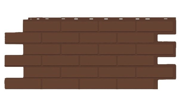 Фасадная панель T-Siding Кирпич Модерн Эко Браун купить в Усть-Куте