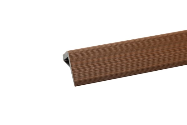 Уголок торцевой Ecodecking Скай коэкструзия 45х45х3000 Тик купить в Усть-Куте