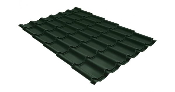 Металлочерепица классик 0,5 Satin RR 11 темно-зеленый купить в Усть-Куте